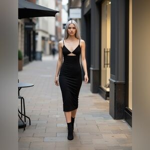 Zara Long Cut Out Dress